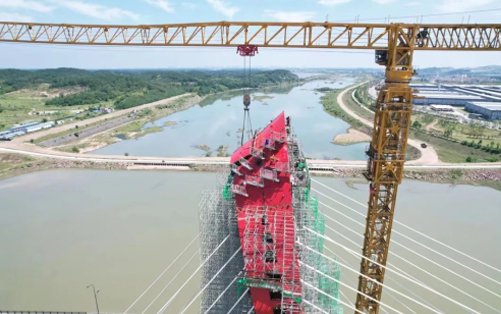 大别山区的“红色摇篮”— FH至尊塔机助建金寨史河大桥