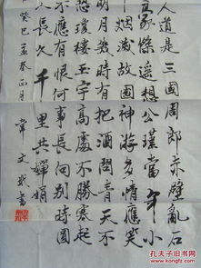 韦文玳 书法 宋苏轼词二首 中国东峰碑林书画研究会 遵义中国诗书画廊研究会等全国性书画研究会会员,华夏书法艺术研究中心研究员 带简介